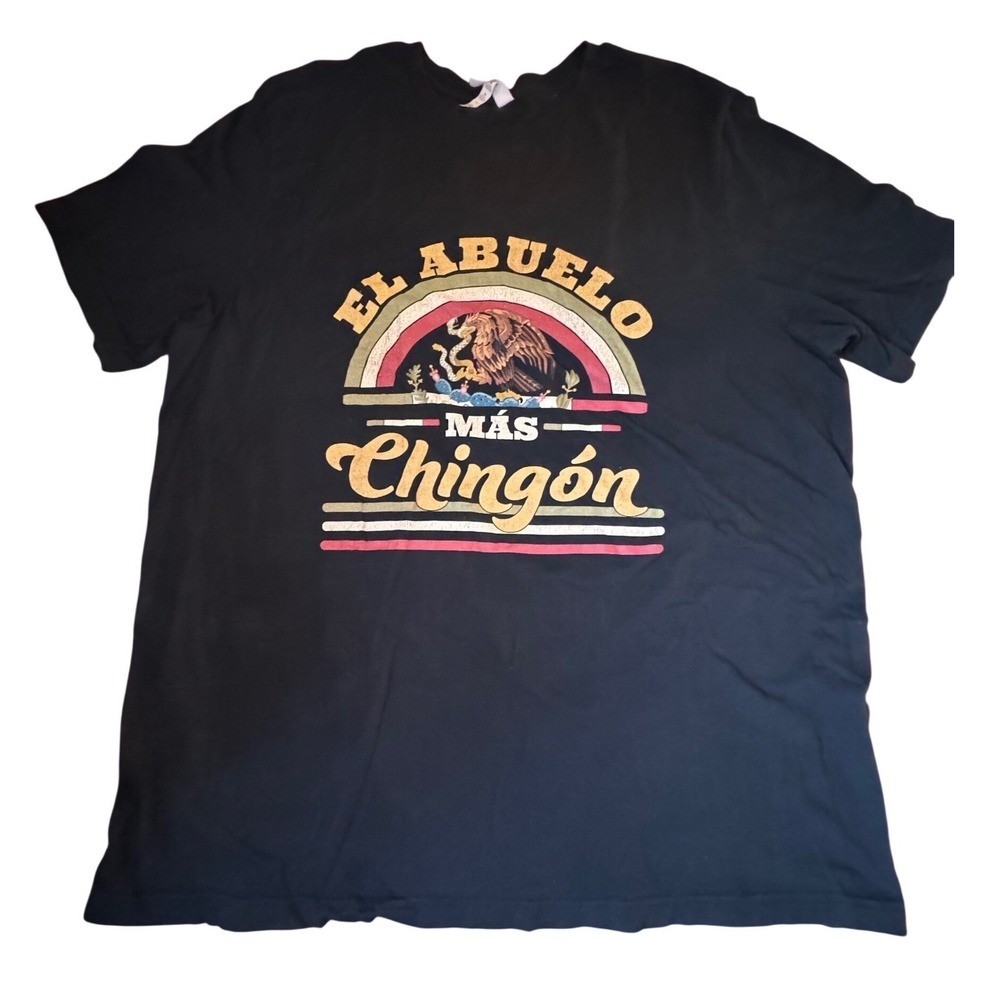 El Abuelo Mas Chingon Graphic T Shirt Black 3XL-image
