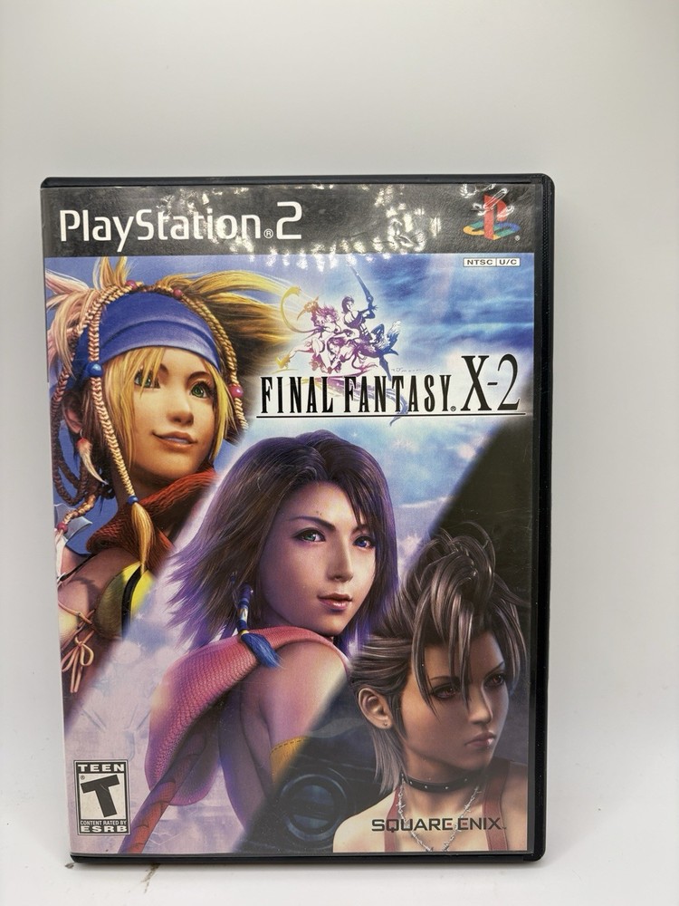 Final Fantasy X-2 (Sony PlayStation 2, PS2) Black Label - Tested Working