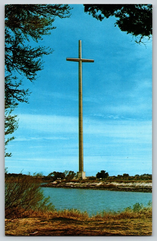 Vtg  Beacon of Faith Cross Mission Nombre de Dios St. Augustine Florida Postcard