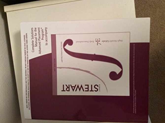 Complete Solutions Manual for Single - Paperback, by Stewart - Acceptable