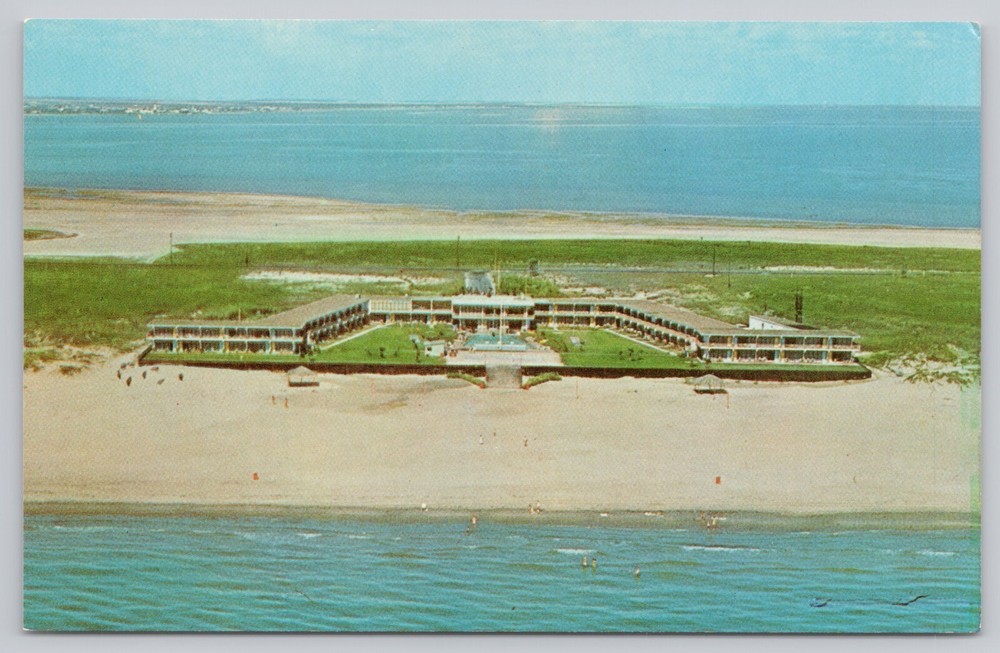 South Padre Island Texas, Sea Island Resort Hotel Advertising, Vintage Postcard
