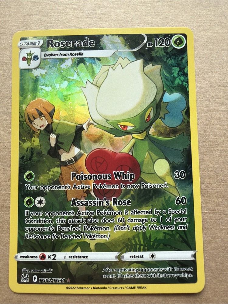 Roserade TG02/TG30 Swsh11: Lost Origin Trainer Gallery Holo