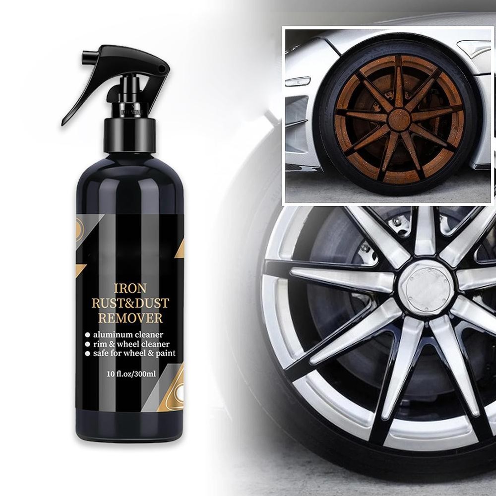 Car Wheel & Paint Iron Remover Rust Dust Cleaner Spray RimCare Formula Best