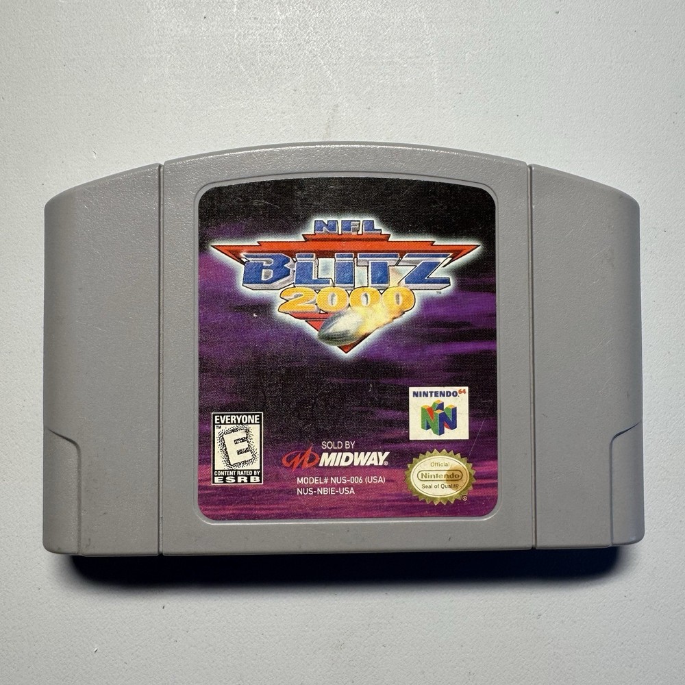 NFL Blitz 2000 Nintendo 64 N64 Authentic Game Cart Only Tested Working Midway