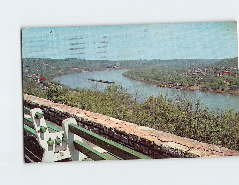 Postcard Eden Park View Of The Ohio River Cincinnati Ohio USA