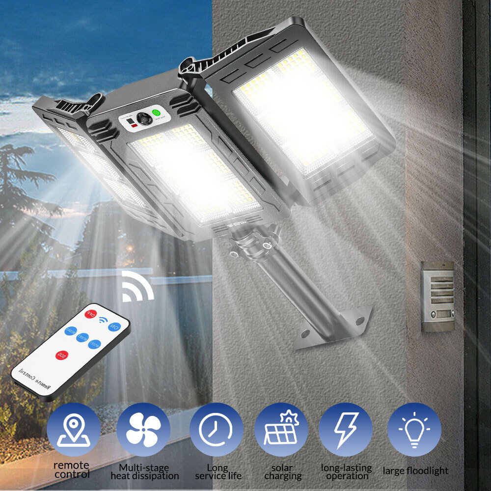 Commercial 1000000LM LED Outdoor Dusk to Dawn Solar Street Light Road Area Lamp