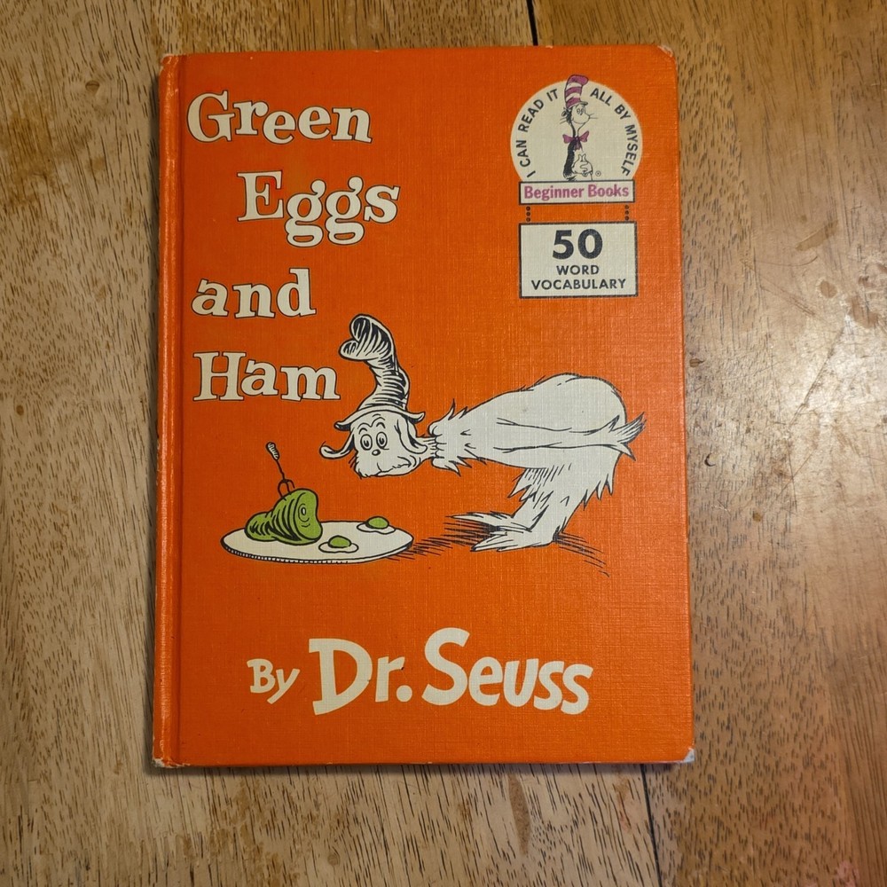 Vintage Green Eggs and Ham Dr. Seuss Hardcover Book Club Edition Beginner Books