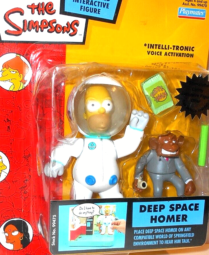 The SIMPSONS world of springfield ASTRONAUT HOMER 2004 deep space playmates
