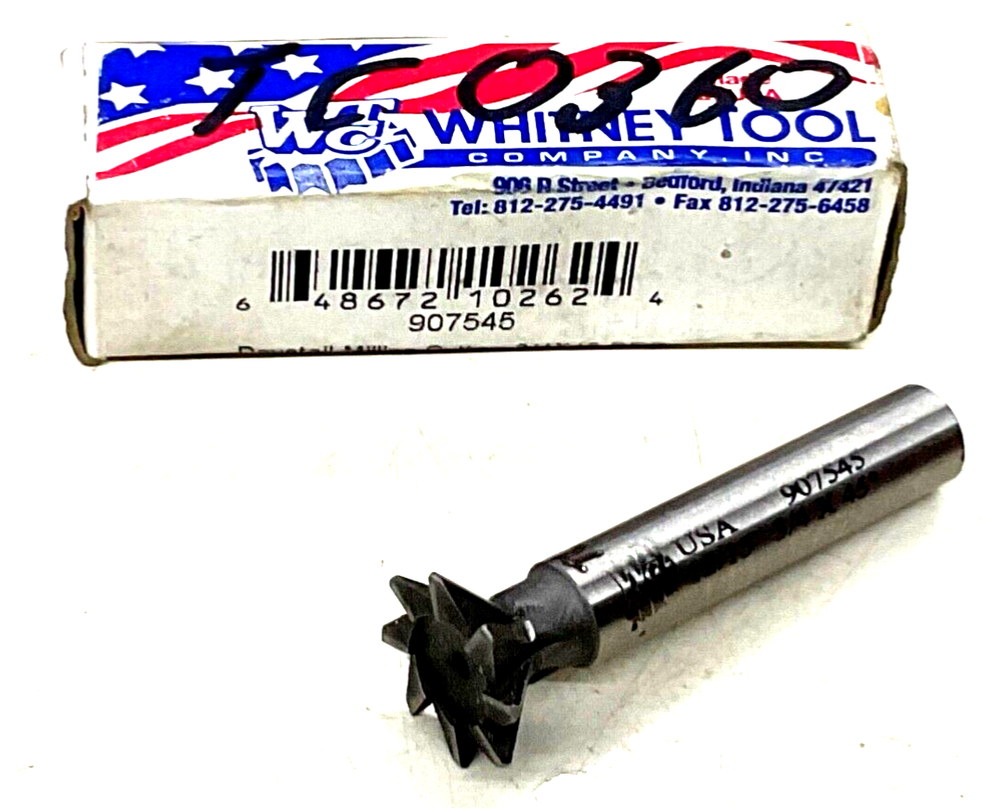 WTC Whitney Tool 3/4 x 45 Degree Dovetail Milling Cutter 907545