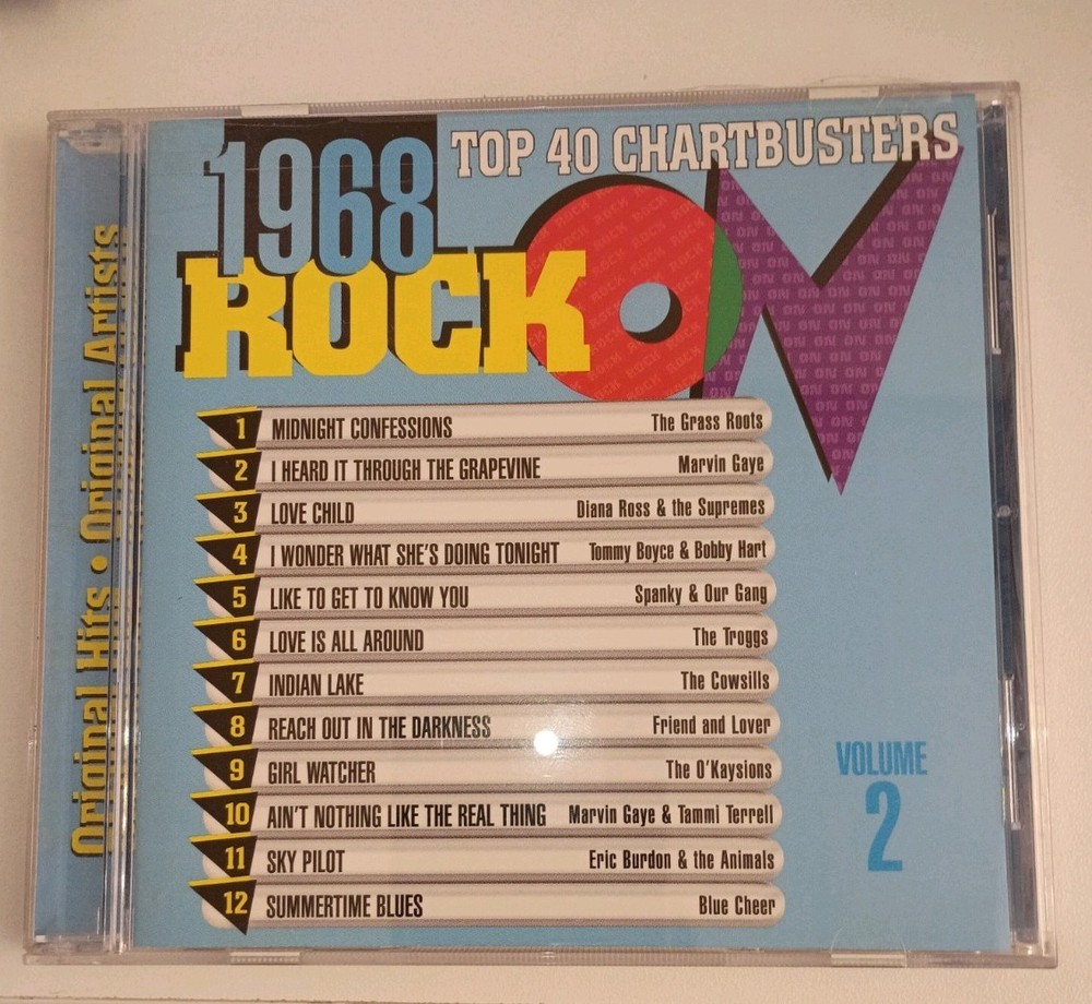 Rock On Top 40 Chart Busters 1963, 1967, 1968 , 3 Cd Lot