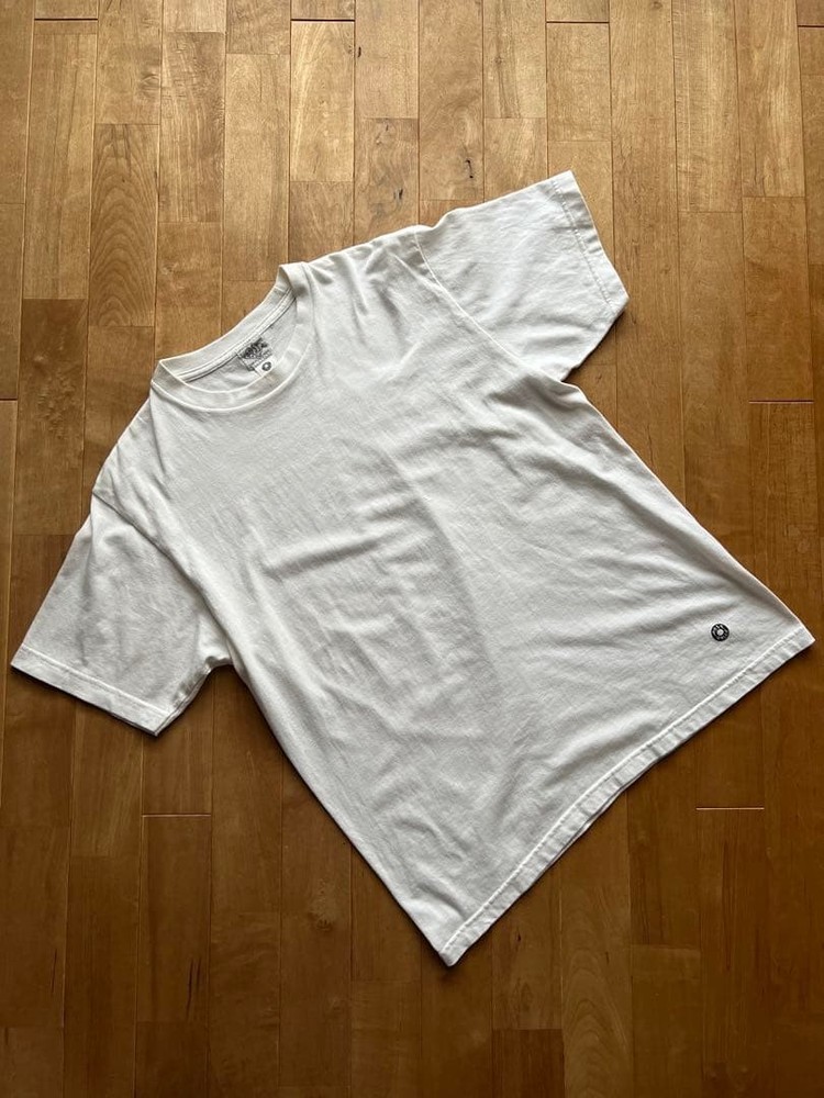 POST O'ALLS One Point T-Shirt L White Made in Japan