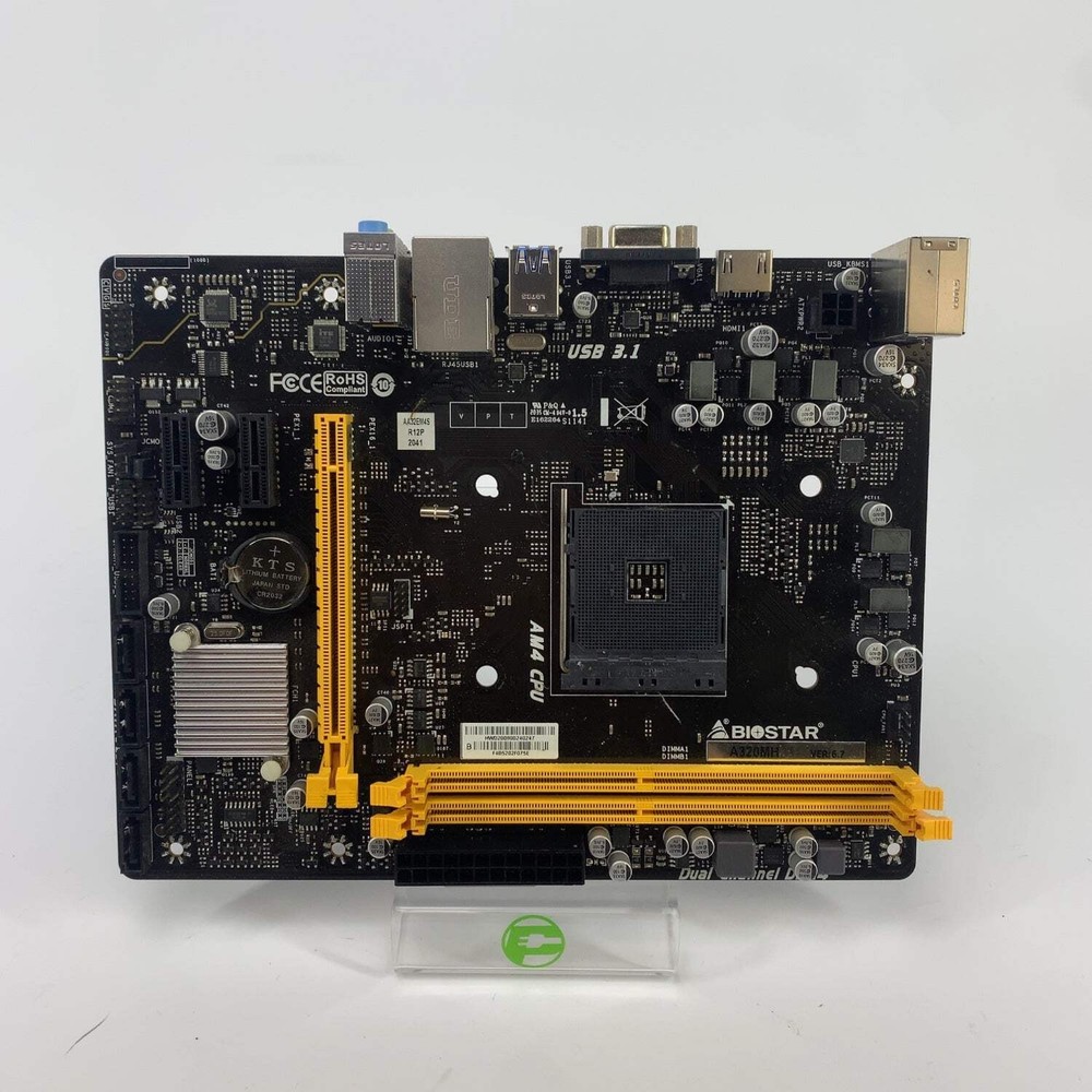 Biostar A320HM AM4 microATX AMD DDR4 Motherboard