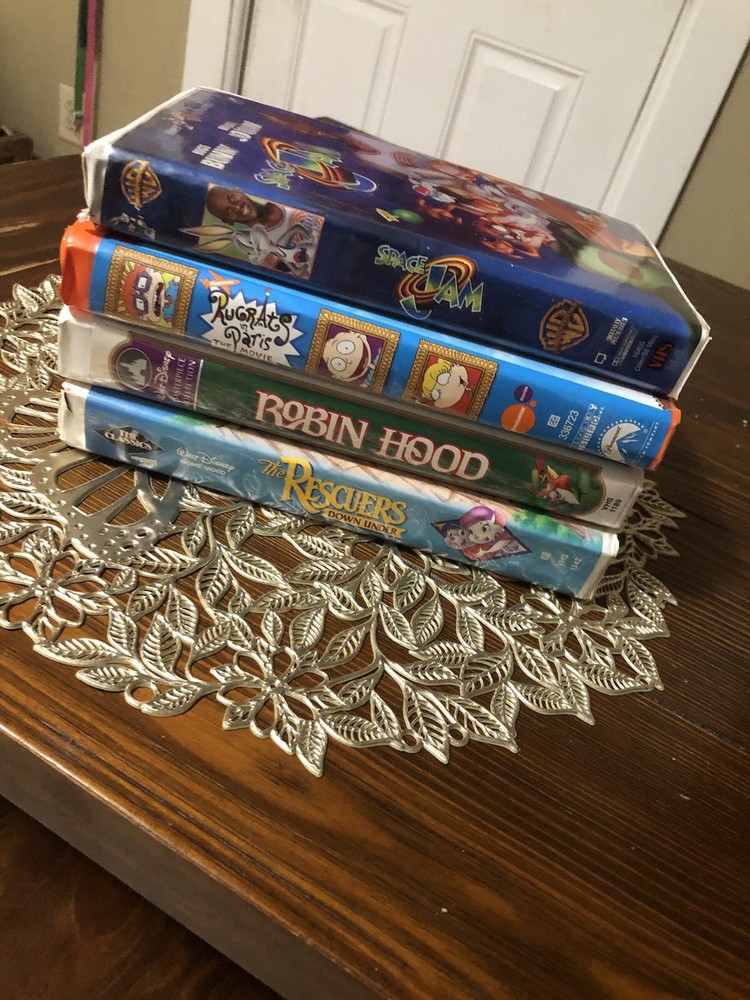 Disney VHS TAPES AND THE RUGRATS SPACEJAM