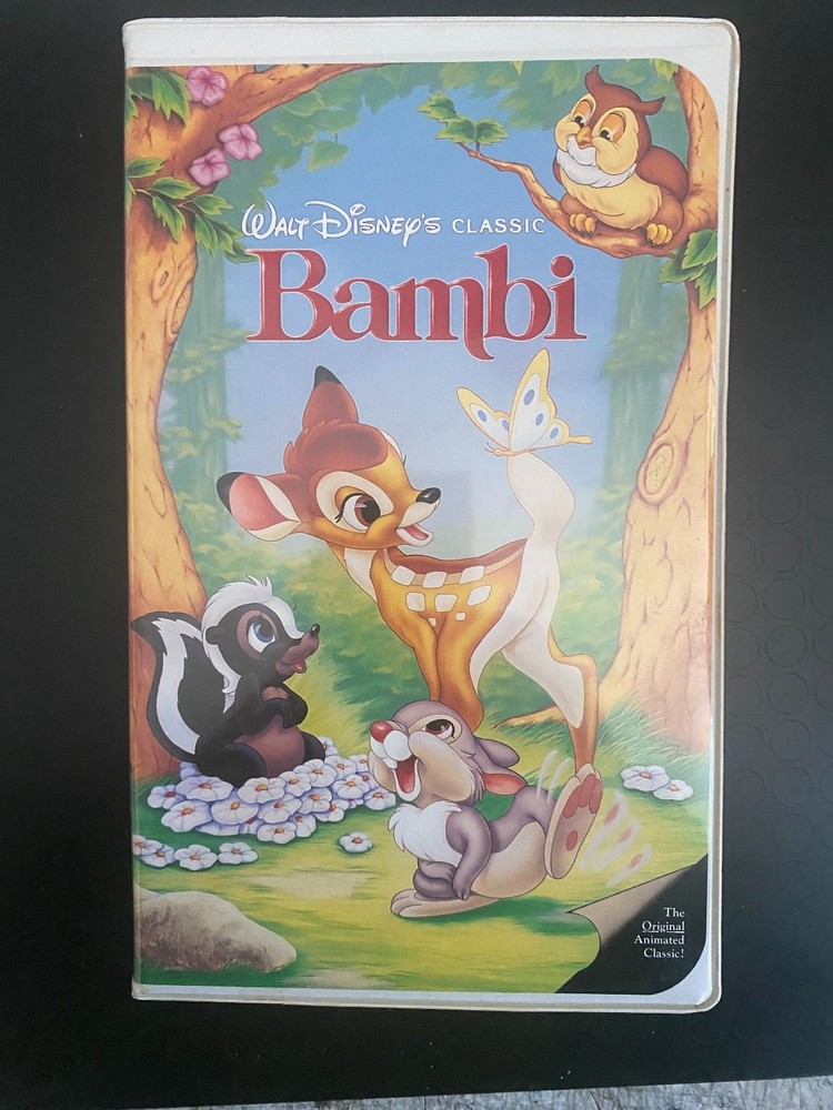 Bambi VHS 1989 Animated Classic Walt Disney Home Video Black Diamond