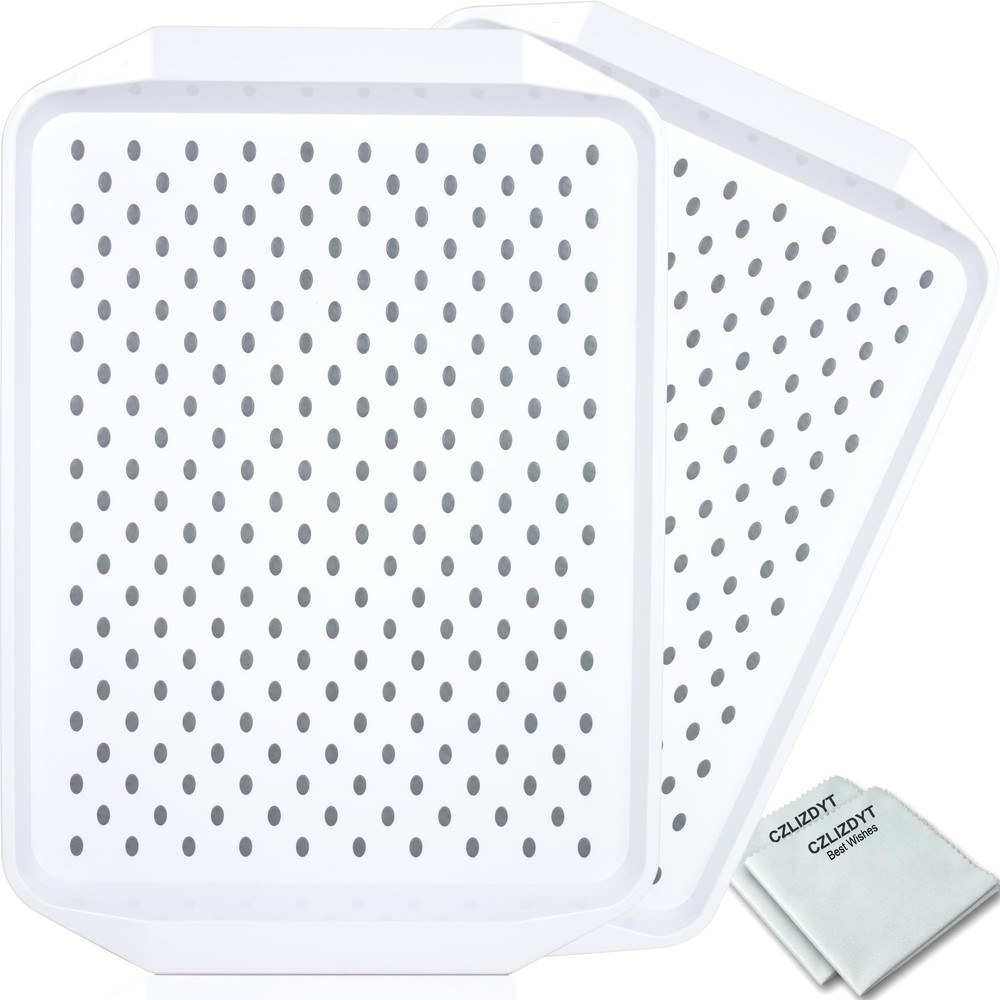 Non Slip Serving Tray with Handles for Couch Dining and Lap Meals