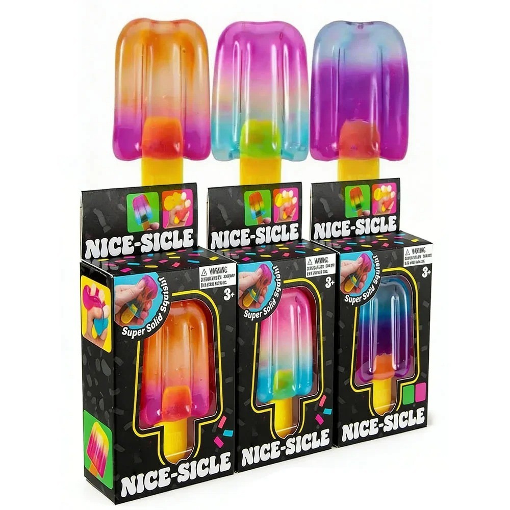 Schylling Needoh Nice Cube Sensory Nice-Sicle Stress Relief Squishy Cube Anti-An