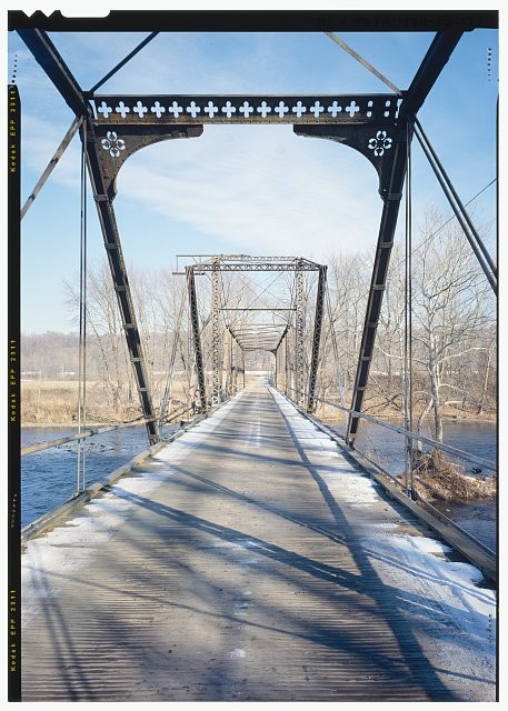35. Midspan, view south towards portal. - Coverts Crossing Bridge, Spanning