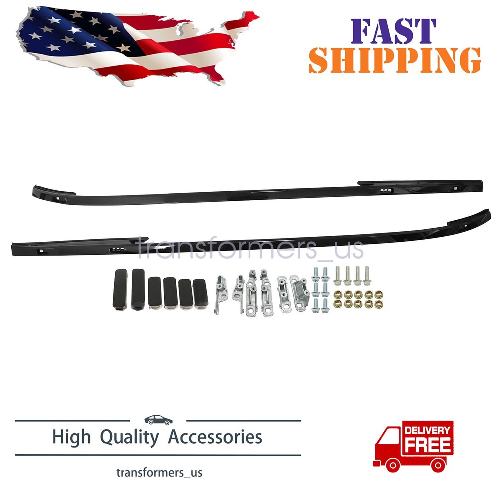 Roof Rails Racks for Land Rover Discovery Sport 2015 - 2025 Black Pair Bars