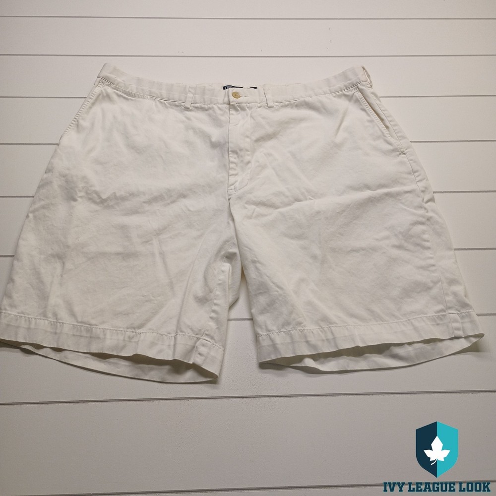 Polo Ralph Lauren White Chino Shorts Classic Preppy Mens 42 Cotton