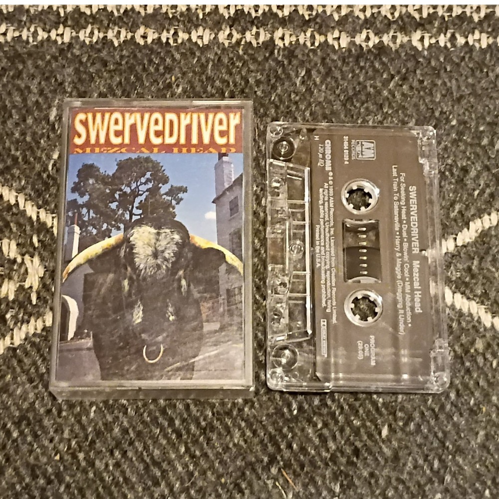 Swervedriver Mezcal Head Cassette Album A&M Records 1993 1990s Shoegaze Ride MBV