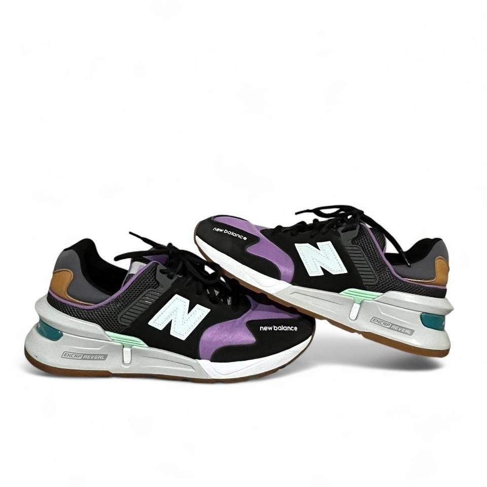 New Balance 997 trainers in black and purple size 11 women's