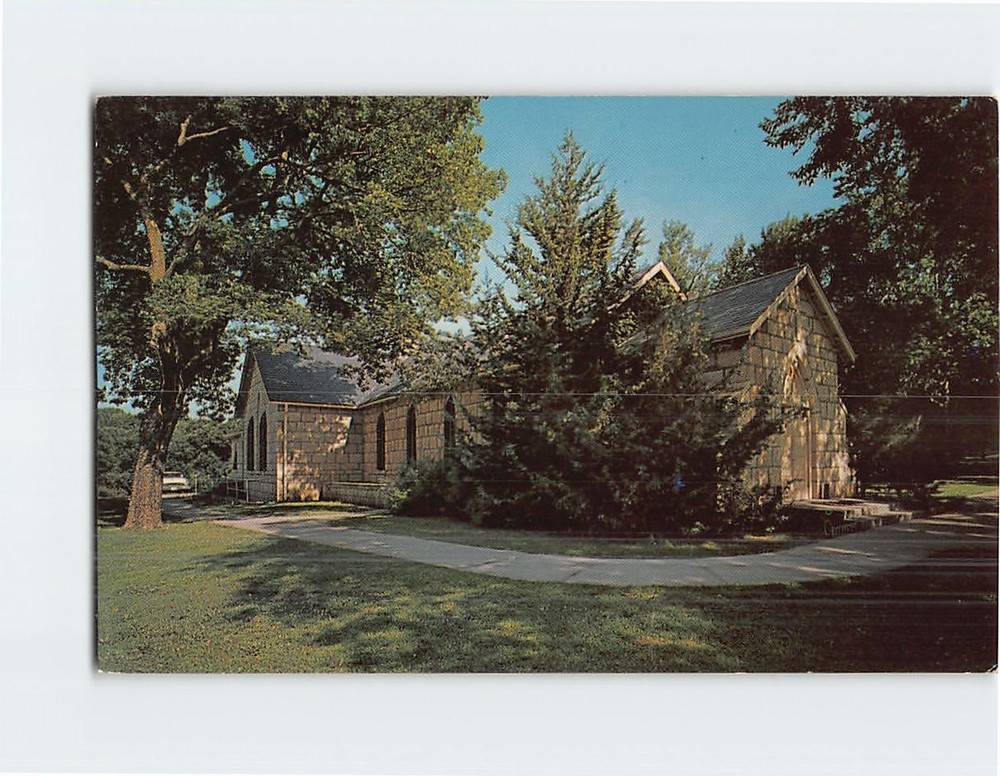 Postcard St. Marys Chapel Fort Riley Kansas USA
