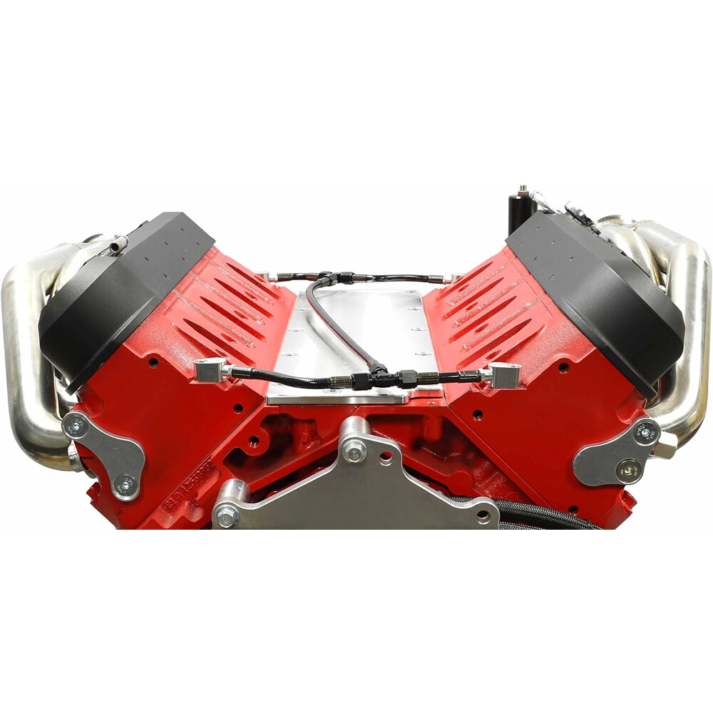 Silver LS Cylinder Head Coolant Steam 4 Port Crossover Hose Kit 4.8 5.3 5.7 6.0L