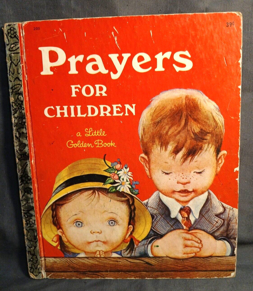 Vintage Little Golden Book Prayers for Children 1969