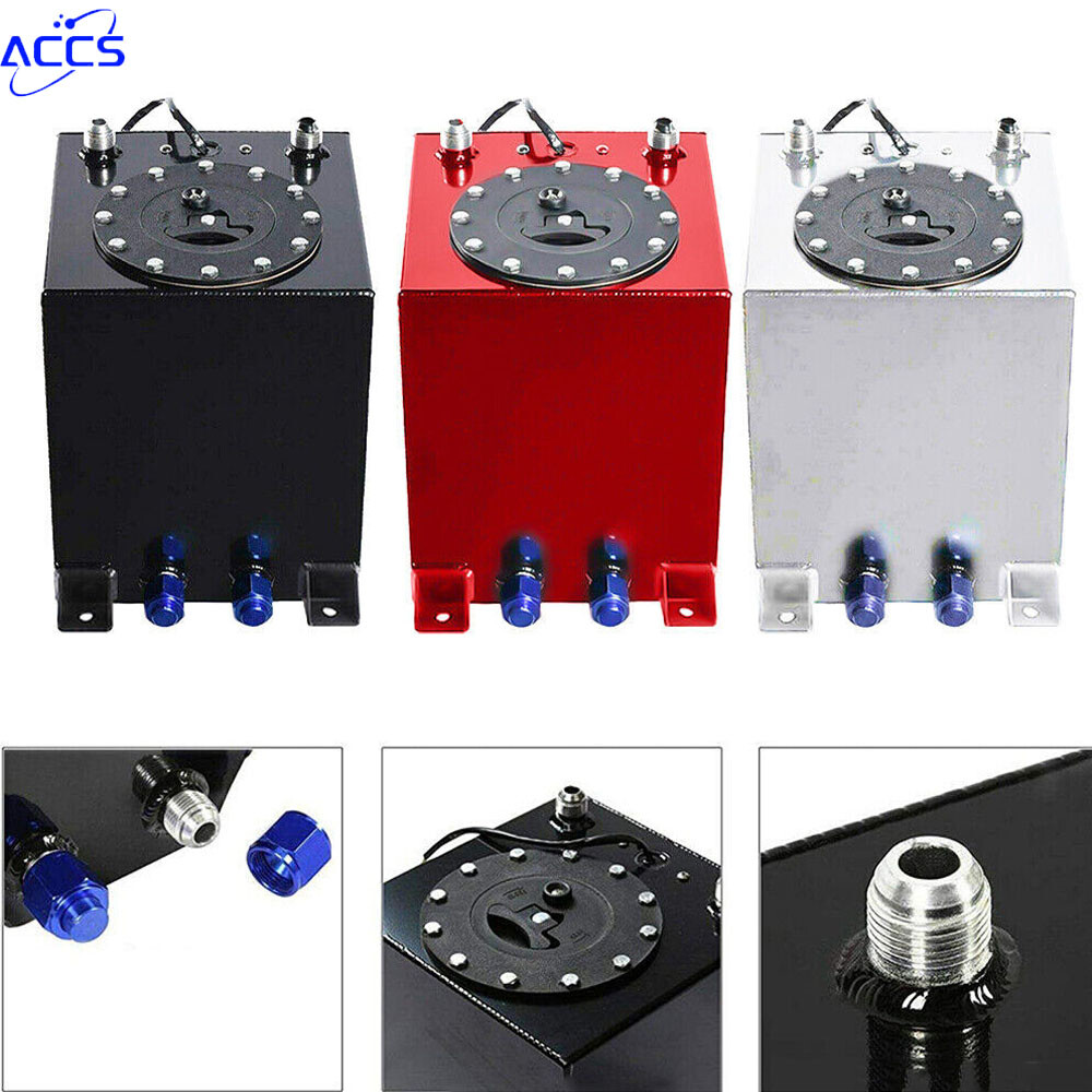 2.5 Gallon Fuel Tank Aluminum Racing Drift Fuel Cell Gas Tank Whit Level Sender