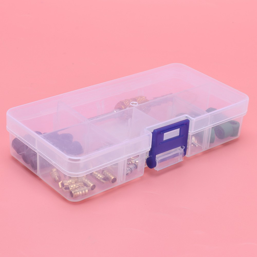 46PCS/Set Conditioner Valve Core Remover Tool A/C Repair Tool Gasket BG BX-image