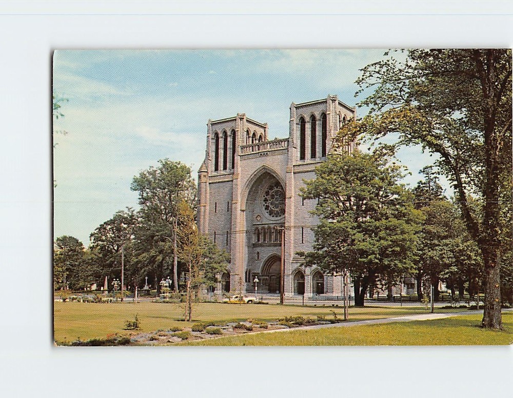 Postcard Christ Church Cathedral Victoria BC Canada