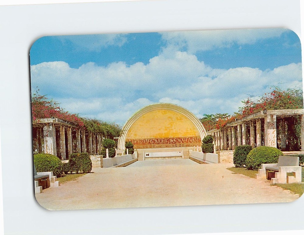 Postcard Open Air Theater Parque de Las Americas Merida Yucatan Mexico