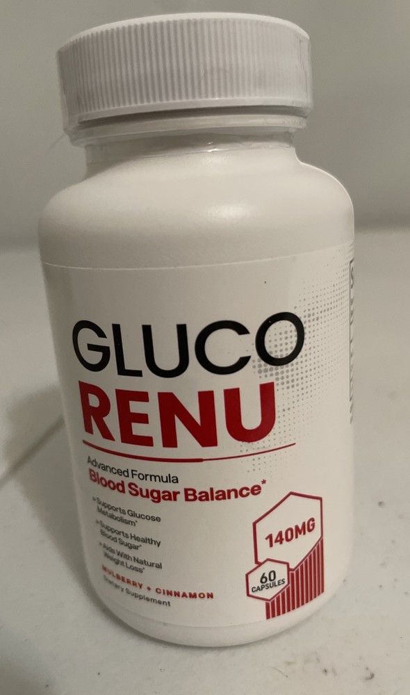 140MG Gluco Renu Blood Health Support 60 Ct Genuine GlucoRenu 2026