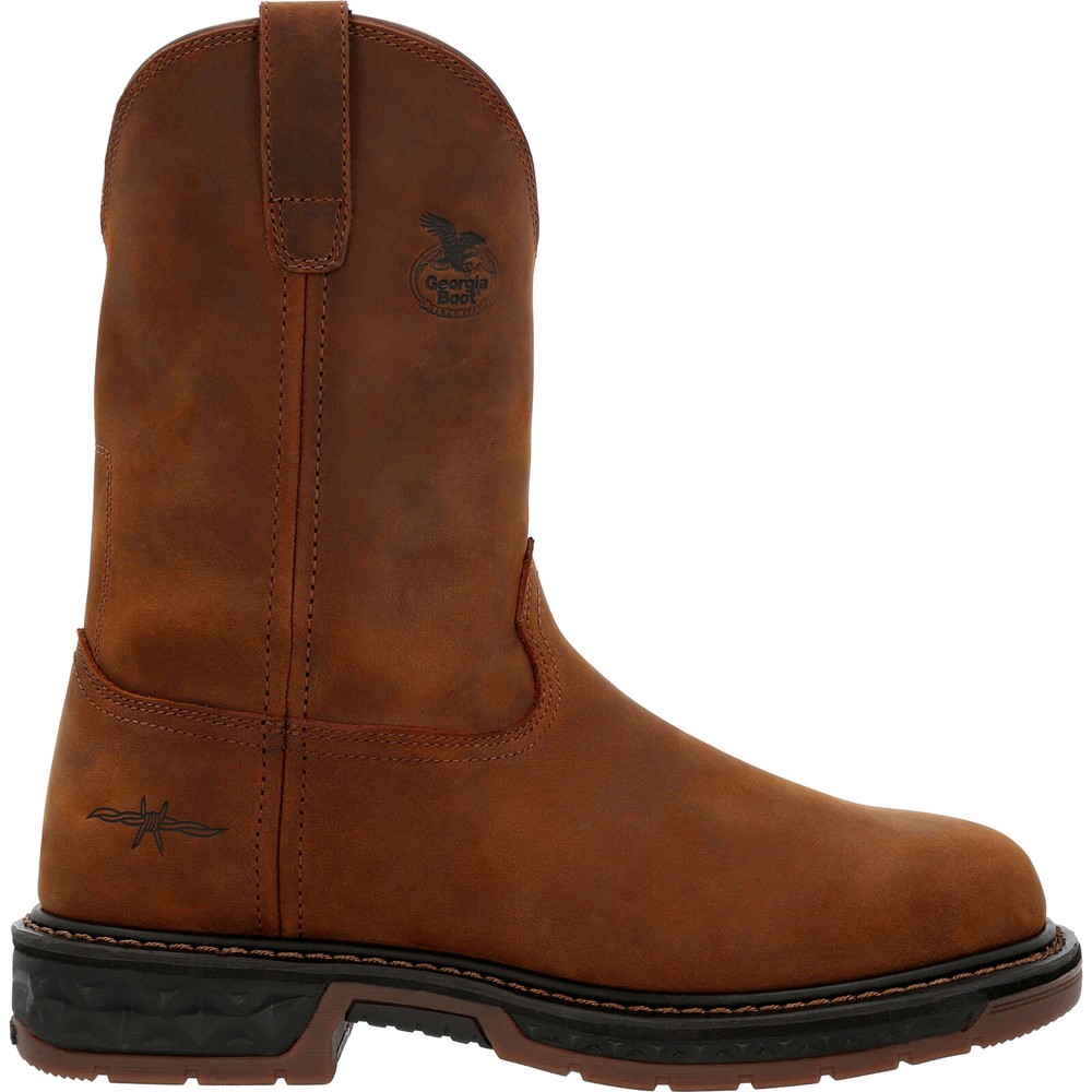 Georgia Carbo-Tec LT GB00495 Mens Brown Wide Leather Safety Work Boots