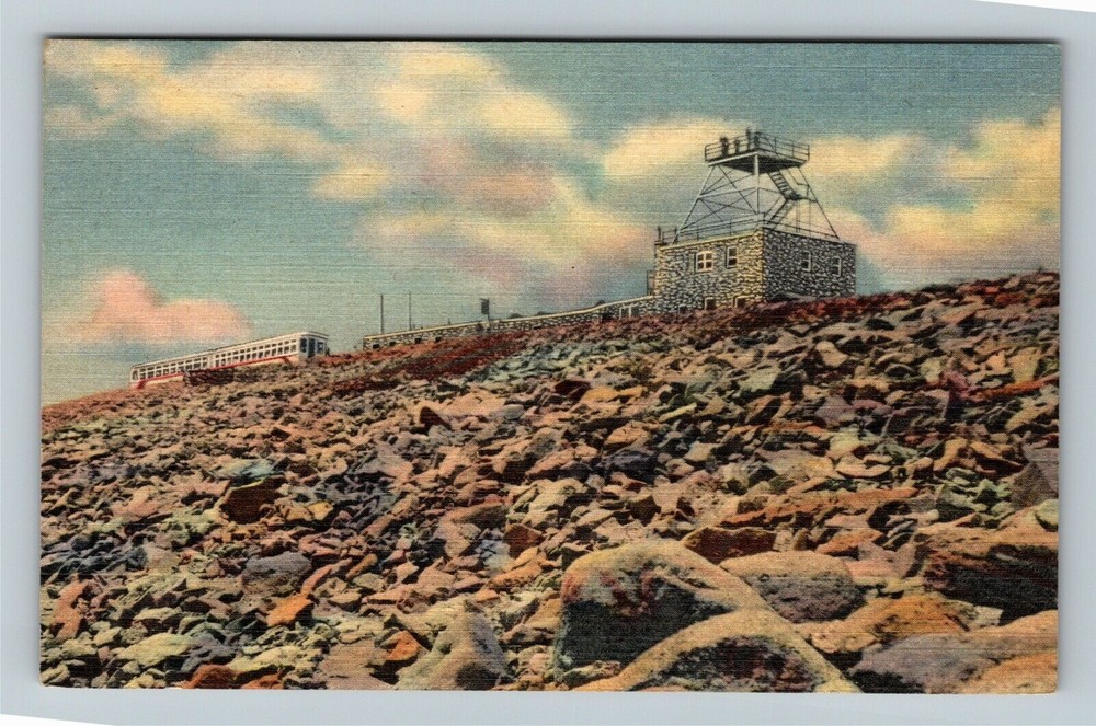 Pikes Peak CO-Colorado, Streamline Cog Train, Summit Vintage Souvenir Postcard