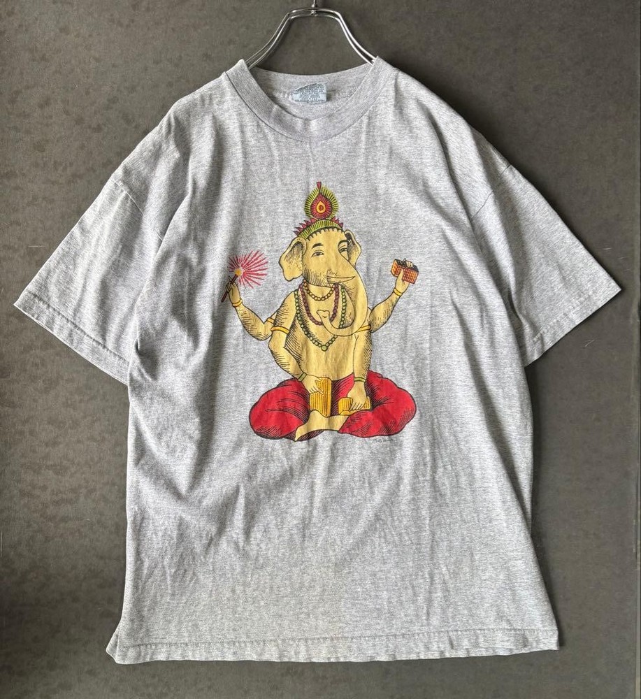 Rare Vintage Stanley Desantis Ganesha T-Shirt Graphic Tee 80s 90s Used
