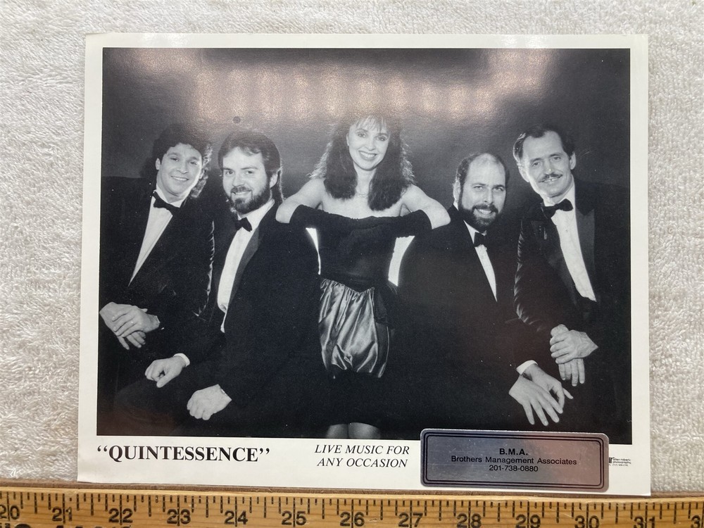 1990s Promotional Music Act Quintessence Live Music Performers BMA New York  Vtg