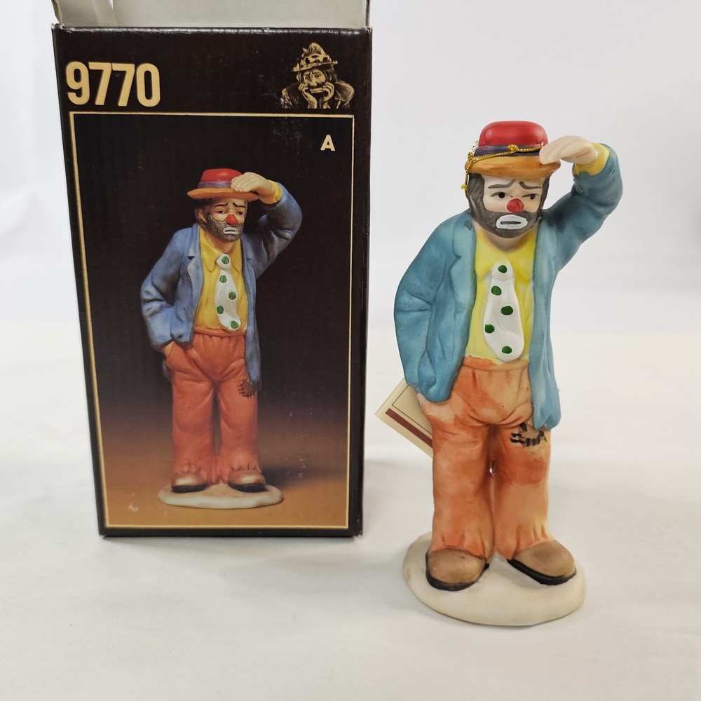 Collectible Emmett Kelly Jr Flambro Clown Figurine 