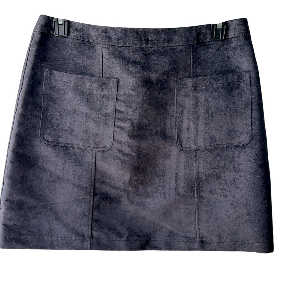 Old Navy Women's 14 Faux Suede Jack Black Aline Mini Skirt