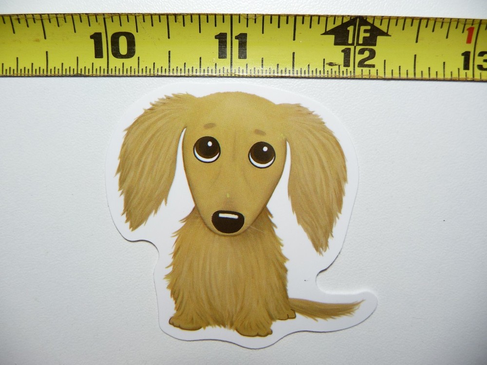 Cute Scolded Dachshund Sticker Decal Light Color Pet Pride Dog