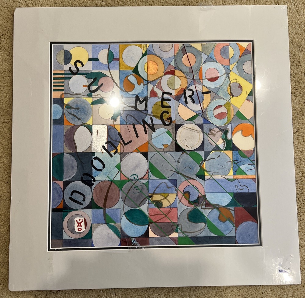 Andie C Wicherts Original watercolour artwork Unframed with matting abstract Art-image