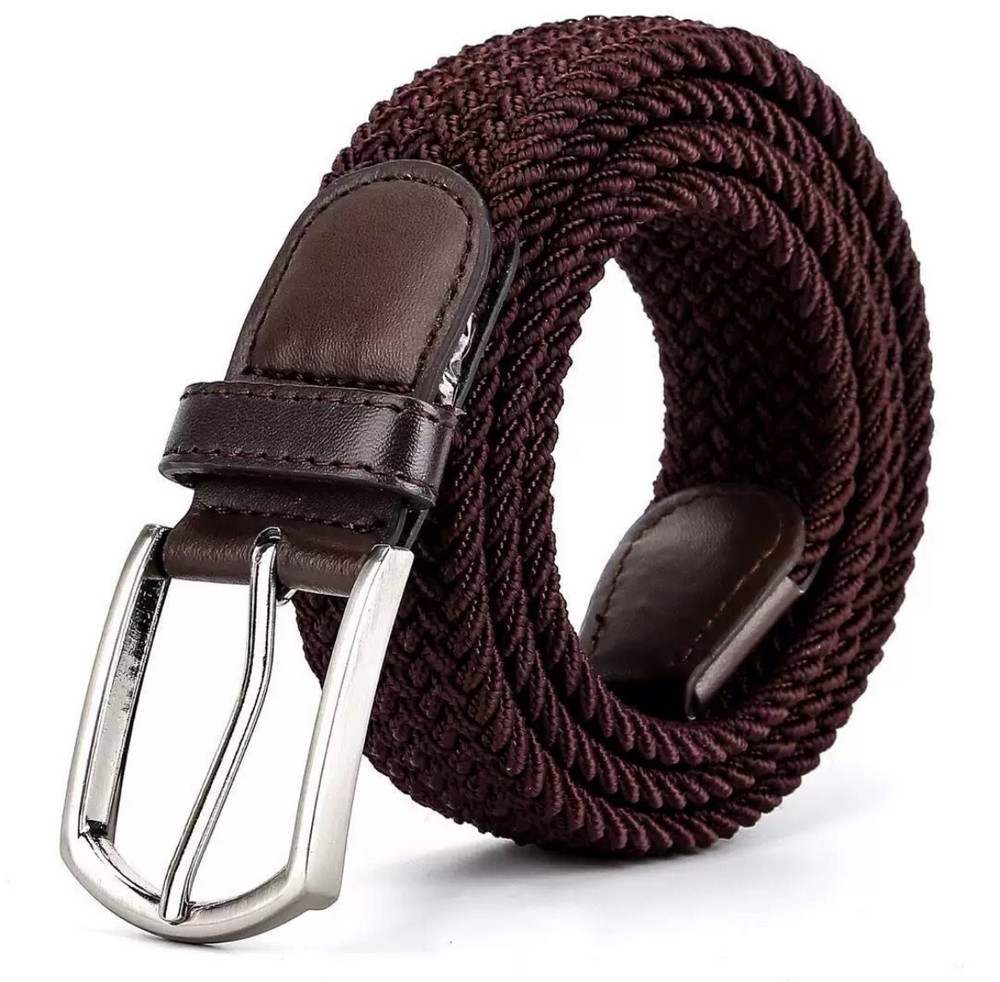 Stylish Unisex Elastic Braided Stretch Woven Fabric Belt