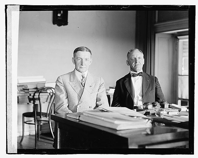 Photo:General Dawes & General Lord,6/24/22,June 1922,Seated behind desk