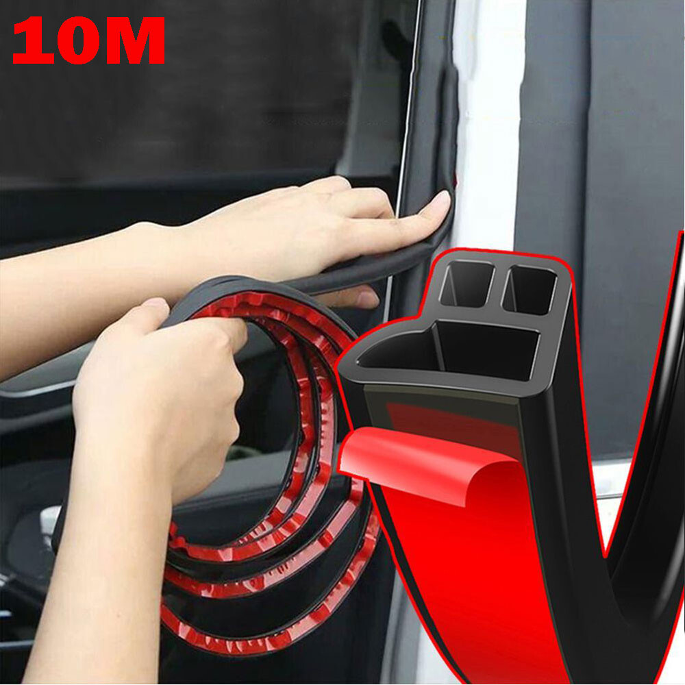 L Shape Door Edge Trim Molding Rubber Strip Seal Scratch Protector Guard Decor