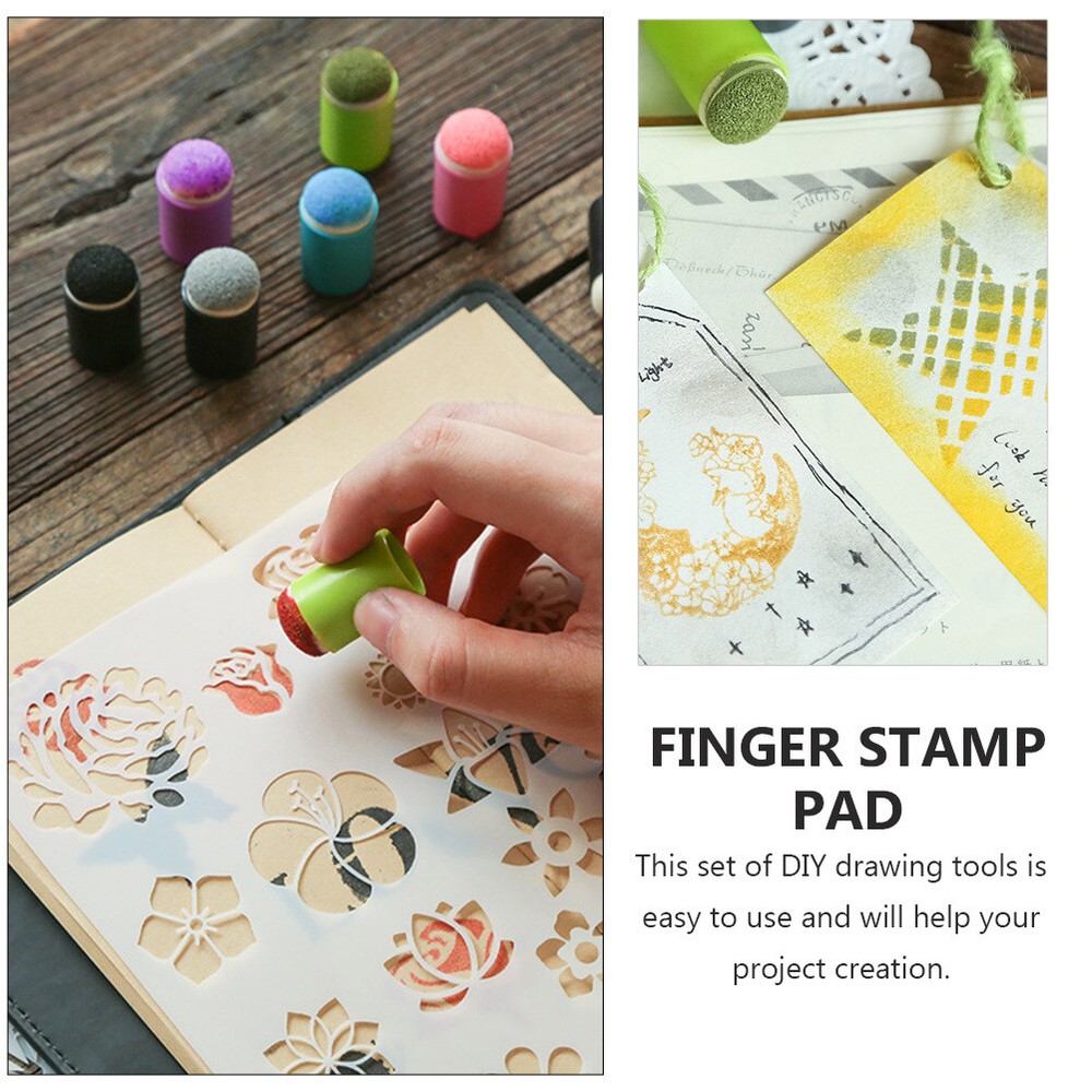 Hand Refers to Brush Suit Finger Dauber Sponge Paint Applicator Child