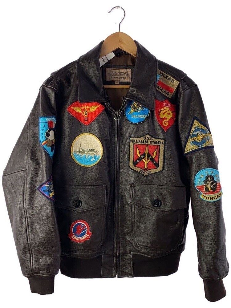 Men's Brown Leather Blouson Jacket A6755 171