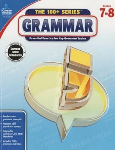 Grammar, Grades 7 - 8 (Paperback) 100+ Series(tm)Another great item from Rarewaves USA | Free delivery!