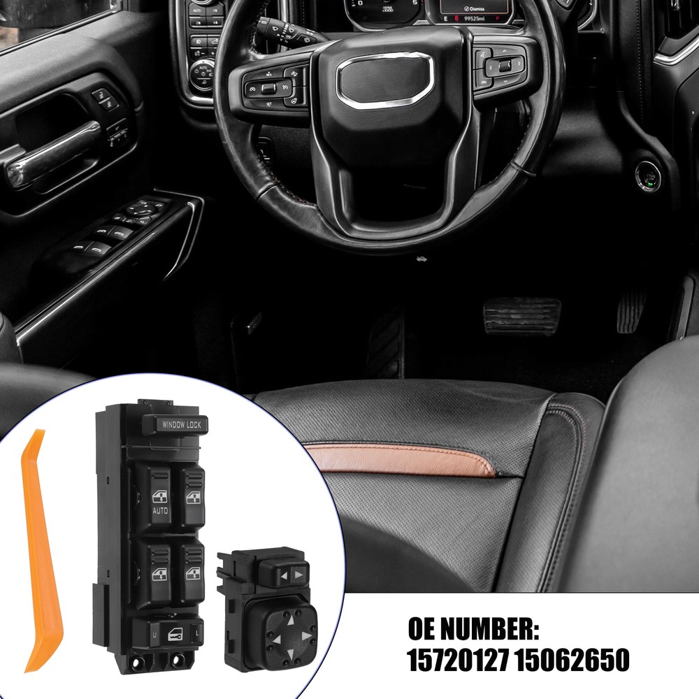 No.15720127 Window Control Switch and Power Mirror Switch for Cadillac 1 Set