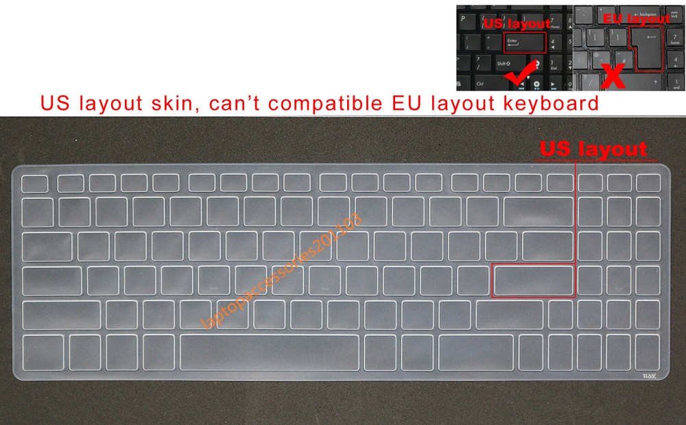 Keyboard Skin Cover for Asus YX570 YX570D FX570 FX570UD K570 X570 X570U NX580V