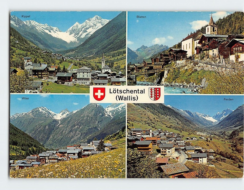 Postcard Scenes & Views Lötschental Switzerland